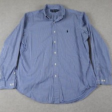 Ralph Lauren Shirt Mens 16.5 34/35 Classic Fit Button Down Striped Long Sleeve