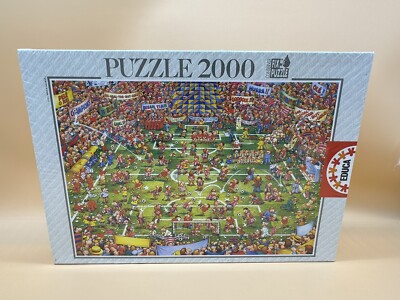 Educa Borras Daft Football 2000 Pieces Jigsaw Puzzle Spain sealed heavy box