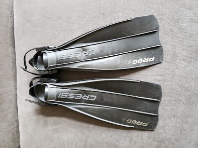 Cressi Frog Scuba Fins Size XS Made In Italy Black