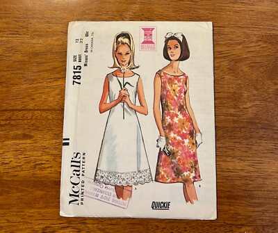 Vintage 60's McCall's Fitted Flare Dress Pattern Quickie Size 12 Uncut FF Rare! | eBay Vintage 60's McCall's Fitted Flare Dress Pattern Quickie Size 12 Uncut FF Rare! | eBay