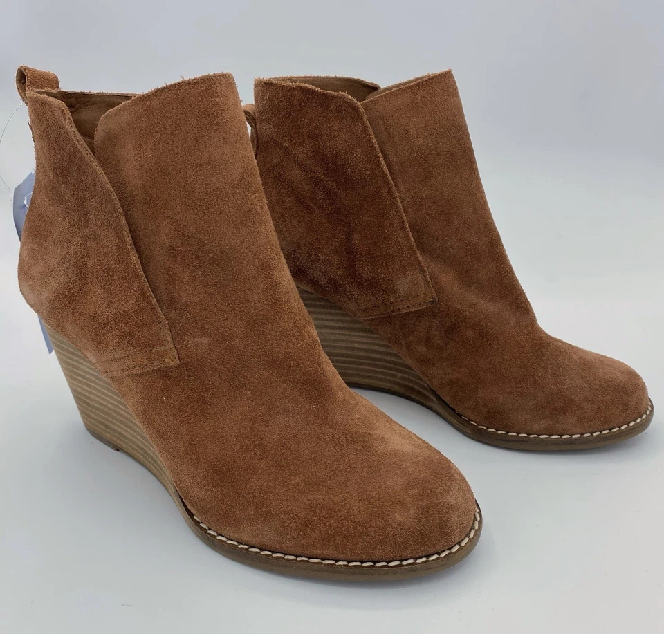 Lucky Brand Yoniana Ankle Boots Booties Shoes Women's Size 5.5 Brown Suede - Image 2 of 4