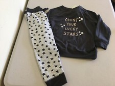 NWT Gymboree Star Pajama Set Girl Gray Outlet many sizes