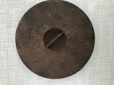 Antyczna żeliwna płyta pieca pierścień pieca Herdrink okrągły D 163 mm I