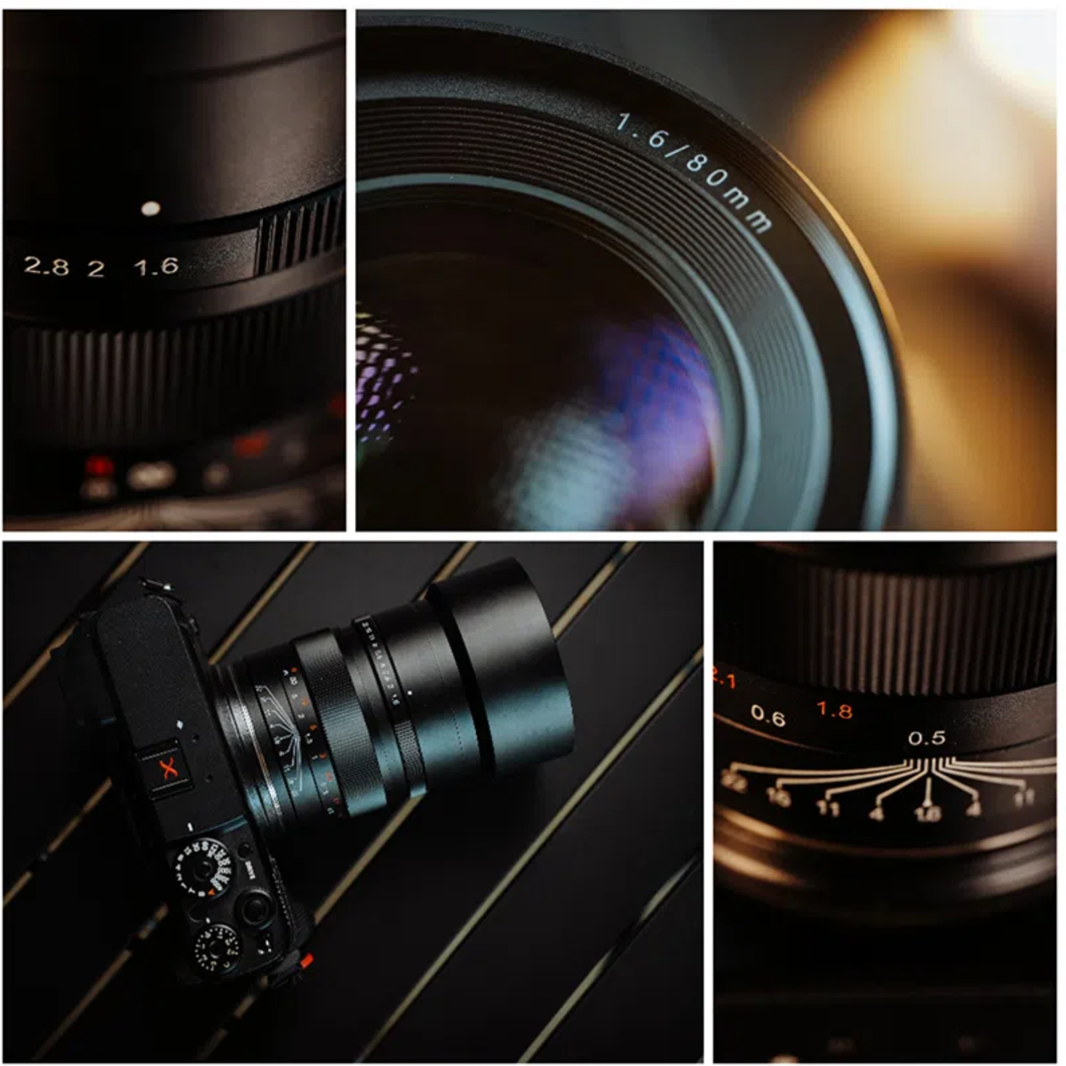 ZhongYi Mitakon SPEEDMASTER 80mm F1.6 Lens for Fuji GFX G Mount