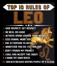 Top 10 Rules Of Leo Actions Speak Louder Than Word Zodiac Sign Astronomy  MAGNET