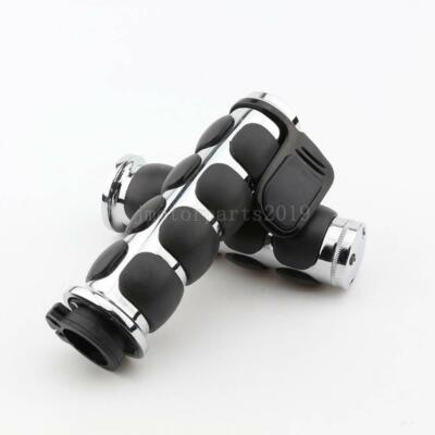 1'' Handle Bar Hand Grips & Palm Rest for Yamaha V-Star 650 950 1100 1300 Classic