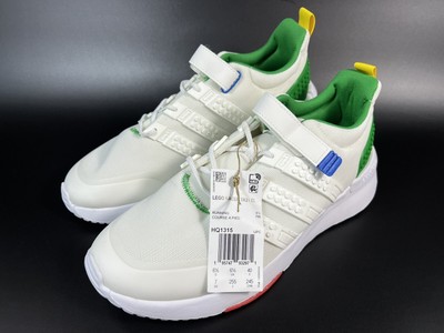 Adidas LEGO X RACER TR21 J 'WHITE GREEN' Kids  Lace up Sneaker Youth US SIZE 7