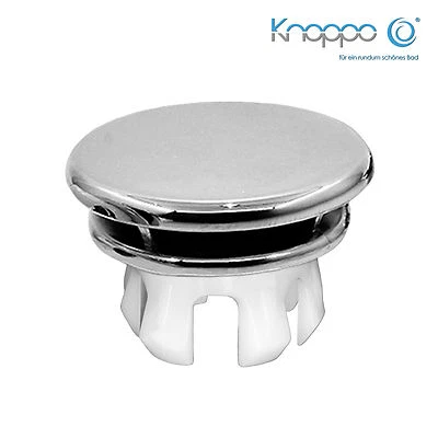 KNOPPO® Waschbecken Überlaufblende / Überlaufabdeckung - Mirror (chrom) silber