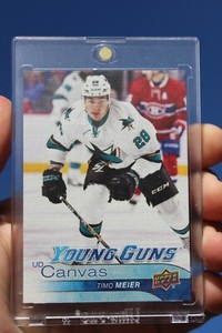 2016-17 Timo Meier UD Upper Deck YG Young Guns Canvas #C225 Rookie RC Sharks #3