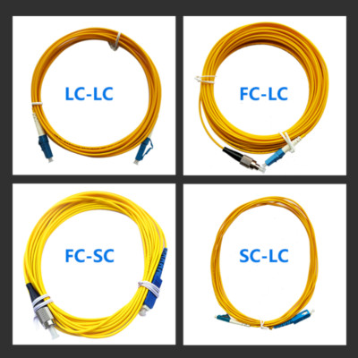 10pcs 1-20m Fiber Optic Patch Cable Cord SC to SC FC LC UPC Simplex Single Mode