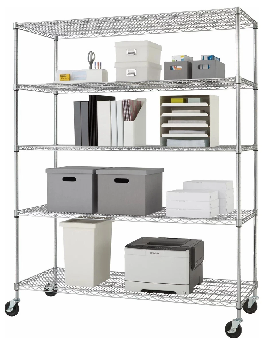 Heavy duty rolling shelves sale