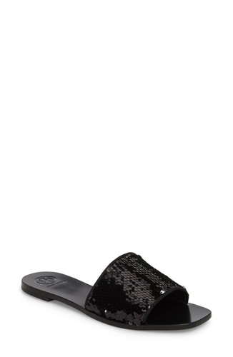 tory burch carter sequin slides
