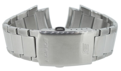 Casio Edifice > Uhrenarmband Edelstahl silbern > EFA-128D-7AV  EFA-128