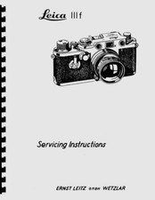Leica IIIf Camera Service  Repair Manual Reprint
