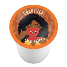 Crave Beverages Chai Spice Tea Pods,Compatible Keurig 2.0 K Cup Brewers,100count