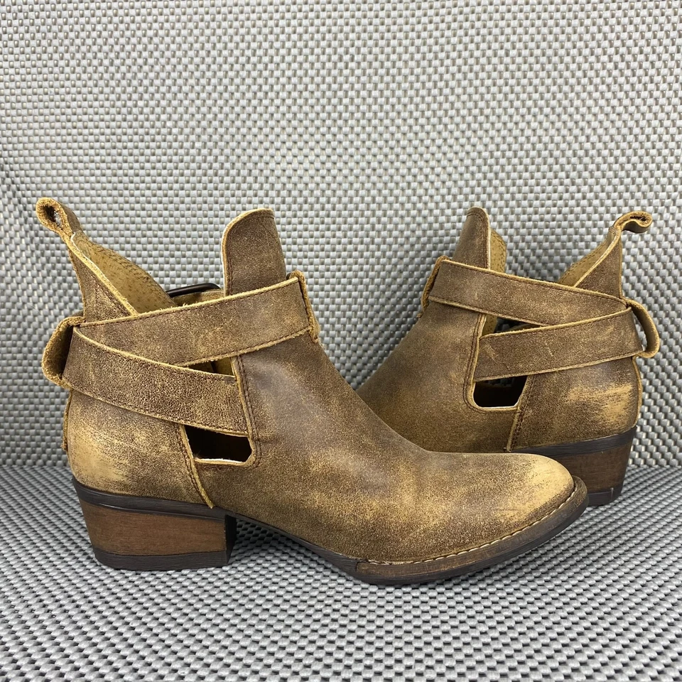 Very Volatile Ankle Boots Womens Size 7 Leather Distressed Western - Image 3 of 4