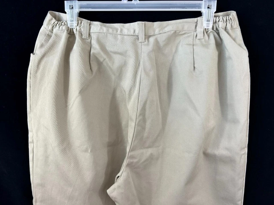 Pantalones Cabin Creek talla 20W alto lateral elástico 33" entrepierna 20WT tostado Foto 4 de 4