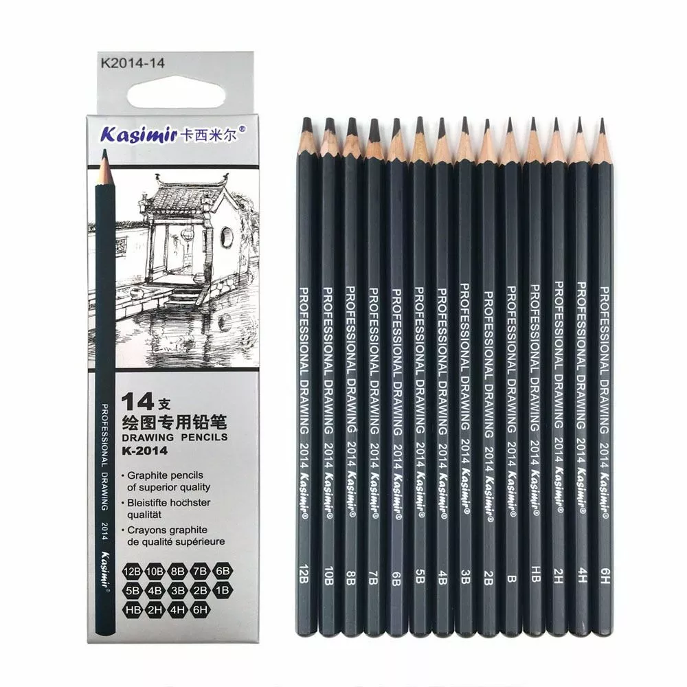 HAIHAOMUM Sketch Pencils for Drawing 2B, 12pcs Professional Art Drawing  Pencils for Shading, Sketching & Doodling | Graphite Pencil for Artists 