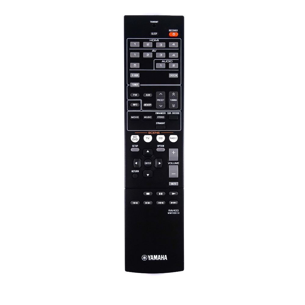 Genuine Yamaha RAV433 AV Receiver Remote Control