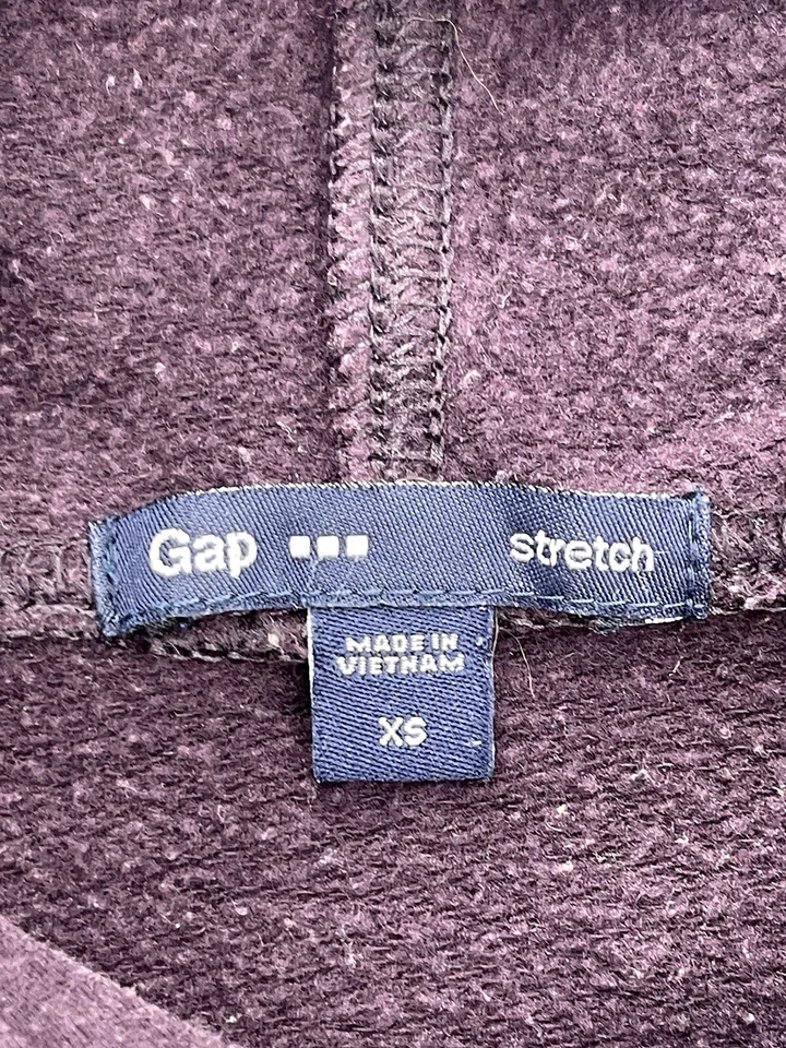 Sudadera con capucha GapPullover para mujer talla XS extra pequeña púrpura logotipo grande Foto 3 de 4