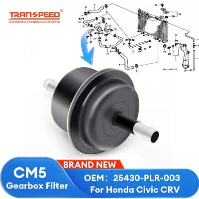 TRANSPEED CM5 Transmission Filter ATF 25430-PLR-003 For Honda Civic CRV Acura