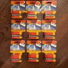 9 Rolls, Kodachrome 64 Film For Color Slides 24 Exp. KR 135-24. Exp 2004/07