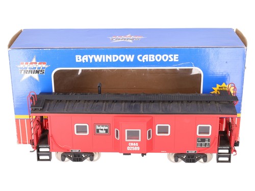 Trenes EE. UU. 12054 G Burlington Route Bay ventana caboose - ruedas de metal EX/caja | Zustand: Used