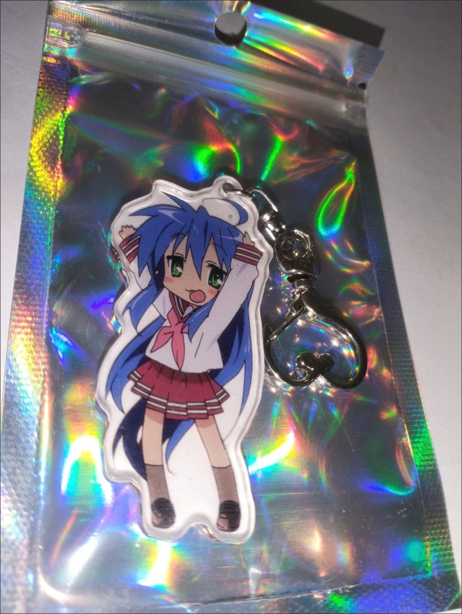 Lucky Star Konata Izumi Acrylic 7cm Keychain Keyring Pendant Toys