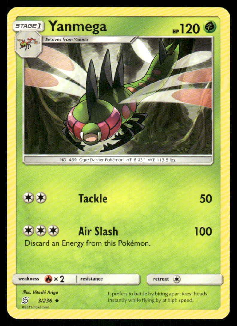 Yanmega 3/236 - Unified Minds - Uncommon NM