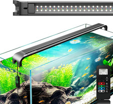 IP67 Waterproof LED Aquarium Light with Remote, Dimmable RGB W, 12-17 Inch