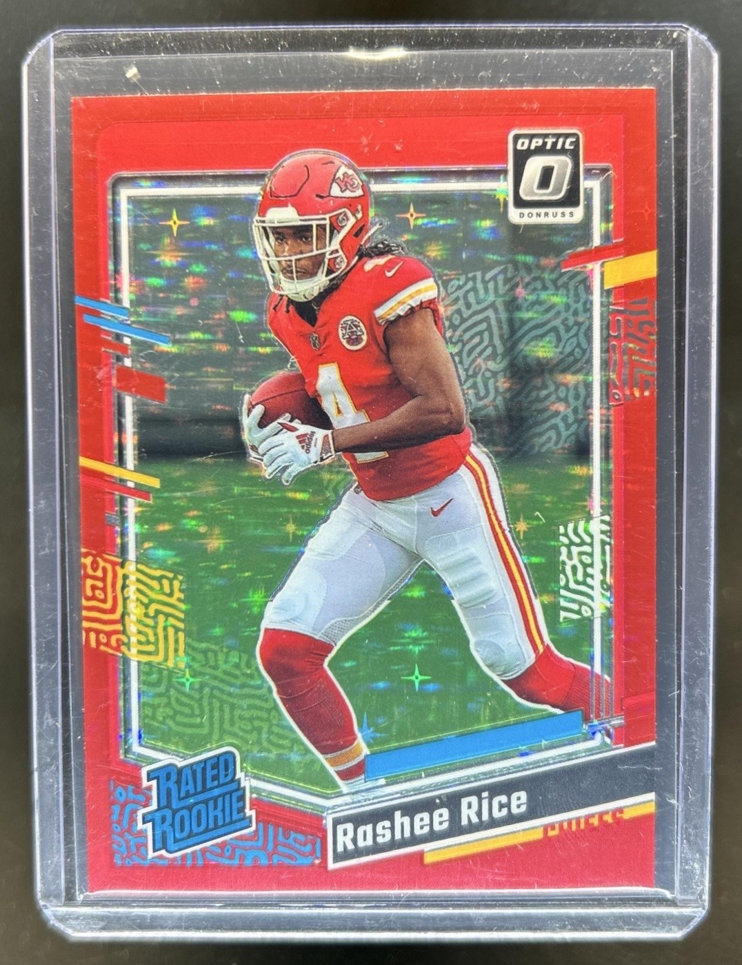 2023 Panini Donruss Optic Rashee Rice Red Stars Prizm RC Rated Rookie #257