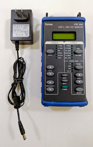 EXTRON VTG 300 VIDEO & AUDIO TEST GENERATOR w/Power Cord & Optional Battery Case