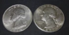 2 VINTAGE LIBERTY SILVER QUARTERS-1957/1964-GREAT CONDITIION