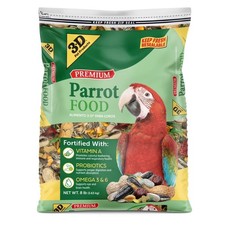 Dry Parrot Food Blend with Probiotics 8 lb Bag Premium Bird Seed Mix