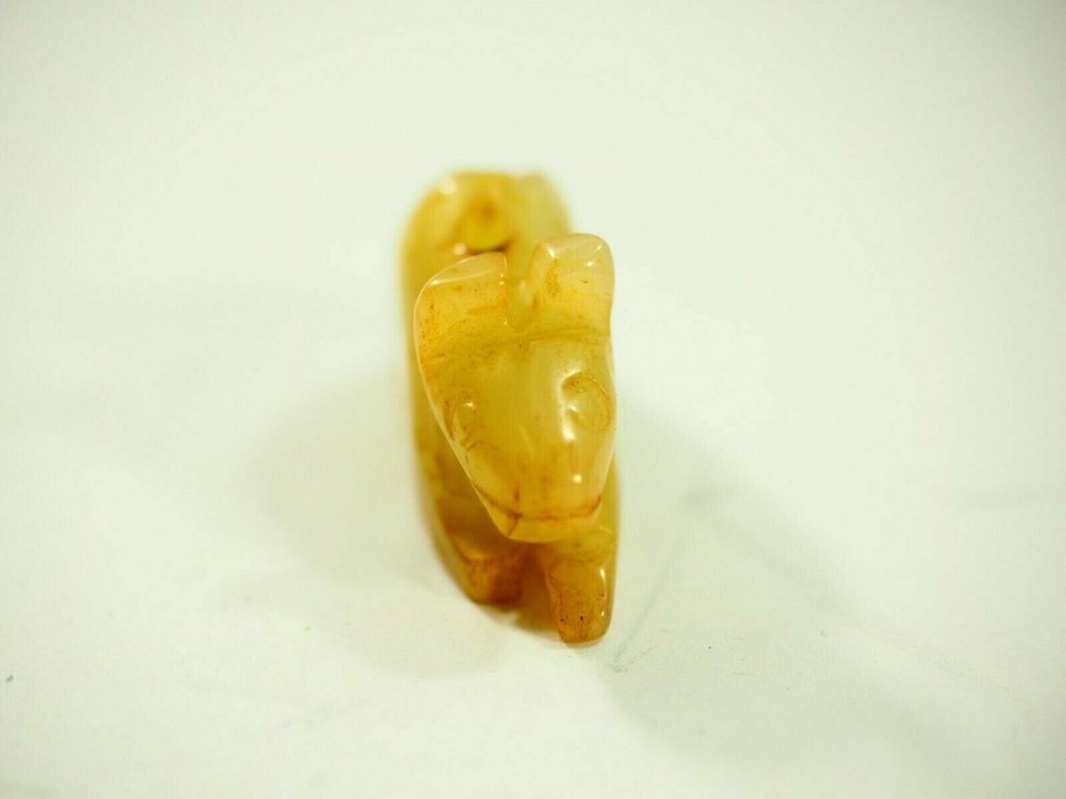 Hongshan Chinese Neolithic Carved Yellow Green Jade Rabbit | eBay