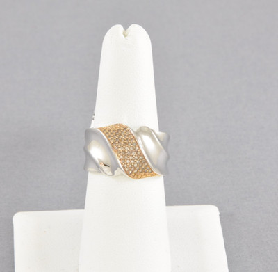 Pave' Colored Diamond Band Ring, Sterling 1/4 cttw by Affinity - Size 7