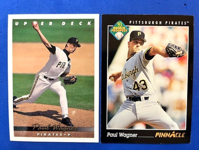 Paul Wagner 1993 Upper Deck & 1993 Pinnacle Rookie Prospect - Pirates