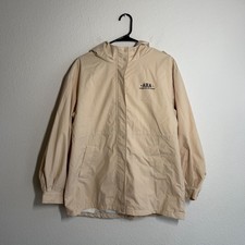 Balabala Windbreaker Jacket Unisex 170/88A Beige Logo AHA Wonderful Times Hooded
