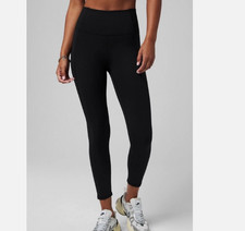 Fabletics Women's Oasis Pureluxe High Waist With Pockets Legging, Black, Size M