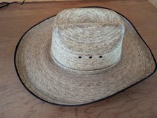 Jason Aldean Amarillo Sky Palm Leaf Cowboy Hat - RSAMSKB3041 Perfect Condition