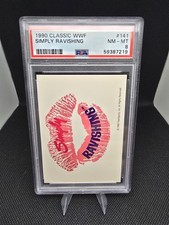 1990 Classic WWF - Rick Rude #141 Logo Contest on Back