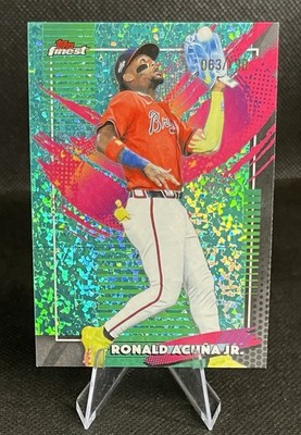 2026 Topps Finest Ronald Acuna Jr Rare Aqua Mini Diamond  /199 Atlanta Braves