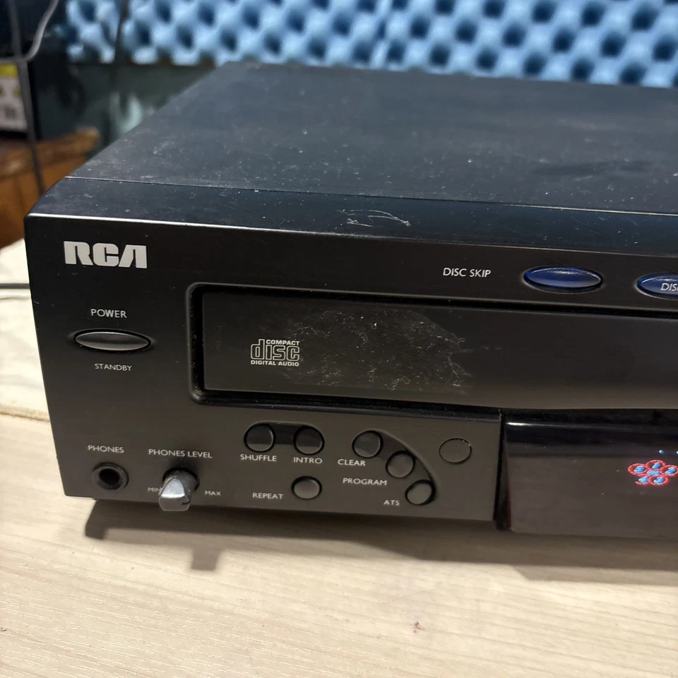 RCA RP-8070D 5-Disc Carousel CD Player Changer Tested Works NO REMOTE Working - Image 2 of 4