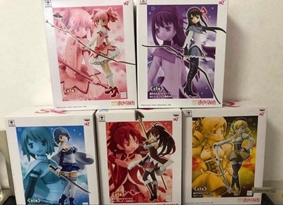 Puella Magi Madoka Magica SQ Figure set of 5 Madoka Mami Sayaka Kyoko Homura