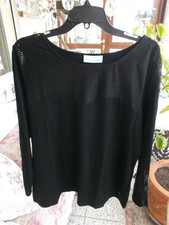 Schickes Shirt, Pfeffinger, Viscose mit Mesh, Größe 44, neu