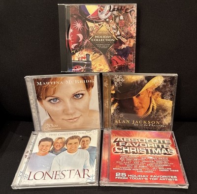 Lot of 5 Country Christmas CDs Alan Jackson Martina McBride Lonestar Holiday
