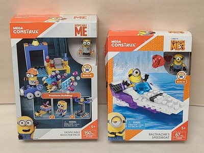 Mega Construx Despicable Me 3 Minions - Booster Pack and Speedboat FLG00 DYD38