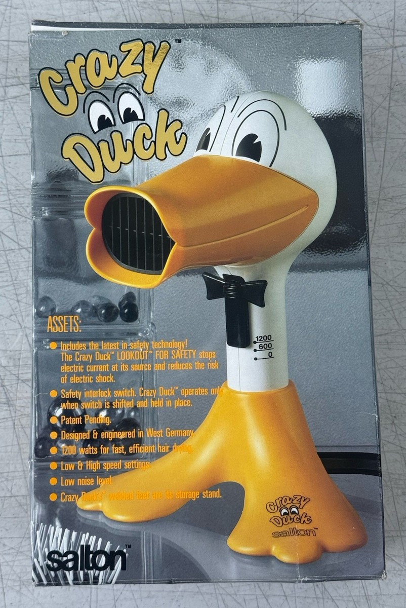 Vintage Retro Crazy Duck Salton HD5060 Hair Dryer for sale online