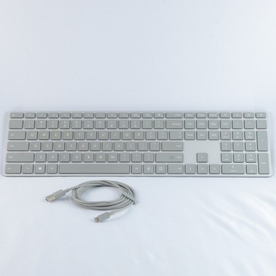 Microsoft Modern Keyboard with Fingerprint ID 1780 Bluetooth Wireless Gray
