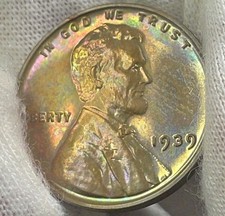 1939 Proof Lincoln Wheat Cent Beautifully Toned 1939 Proof Lincoln Wheat Cent Beautifully Toned